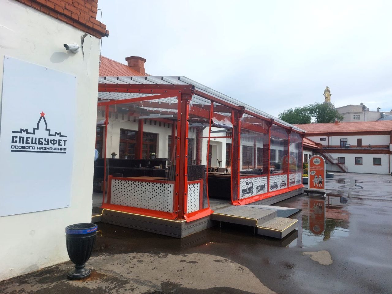 ПВХ шторы для летней террасы кафе в Верхнеднепровском